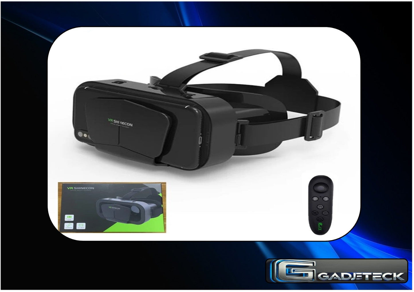 VR Lunettes 3D Casque de réalité virtuel Lunettes pour smartphone Téléphone portable intelligent avec contrôleur - gadjeteck