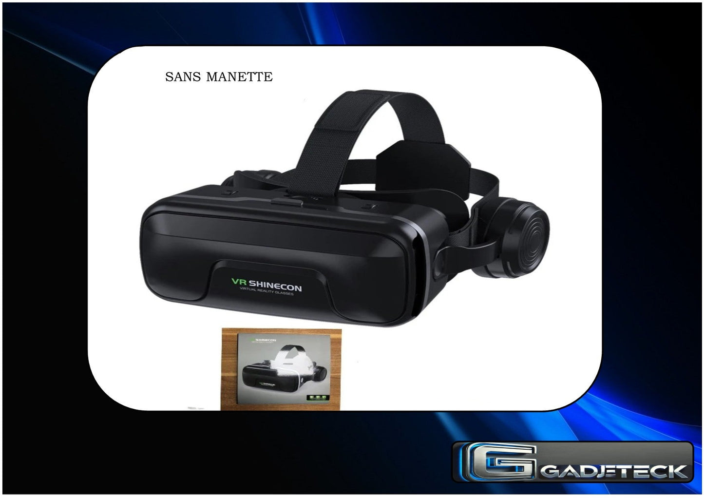 VR Lunettes 3D Casque de réalité virtuel Lunettes pour smartphone Téléphone portable intelligent avec contrôleur - gadjeteck