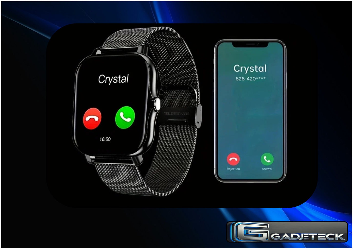 Montre connectée, appel sans fil, mode sportif - gadjeteck