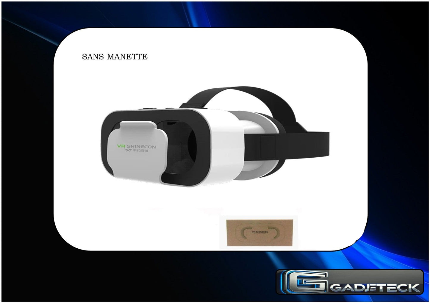 VR Lunettes 3D Casque de réalité virtuel Lunettes pour smartphone Téléphone portable intelligent avec contrôleur - gadjeteck