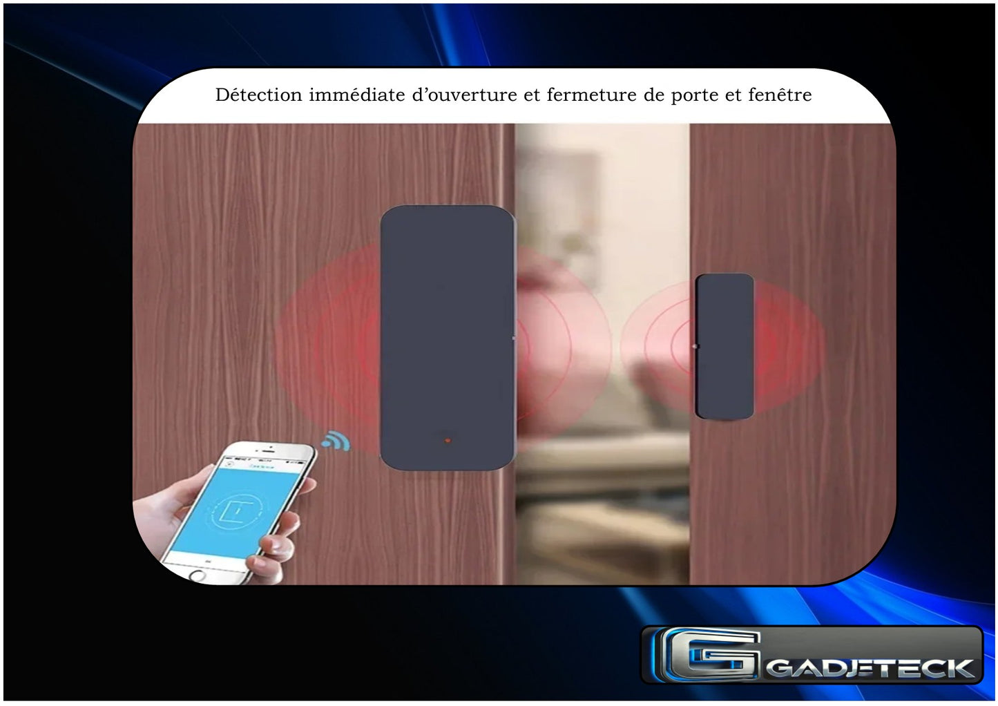 Connected magnetic door and window sensor