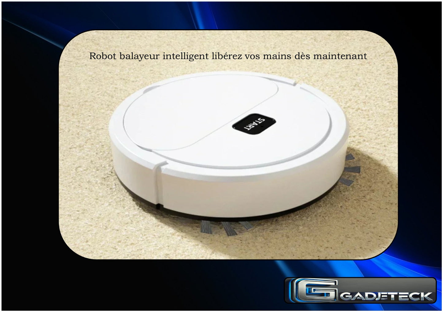 Aspirateur Robot de balayage Nettoyage du sol 3 en 1 Sweeper - gadjeteck