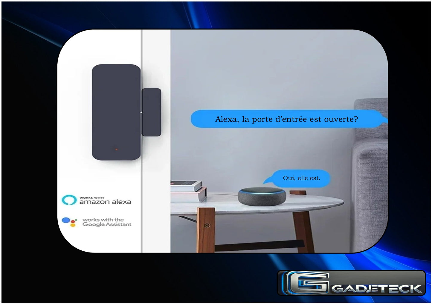 Connected magnetic door and window sensor
