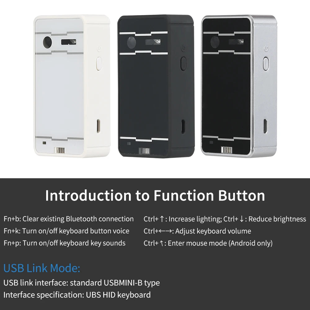 Clavier laser Bluetooth portable avec fonction souris et projecteur sans fil pour iPhone, tablette et ordinateur