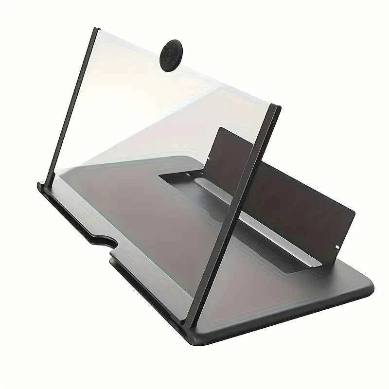 Amplificateur d'écran 3D pour téléphone avec pied flexible, lentille HD anti-lumière bleue sans batterie
