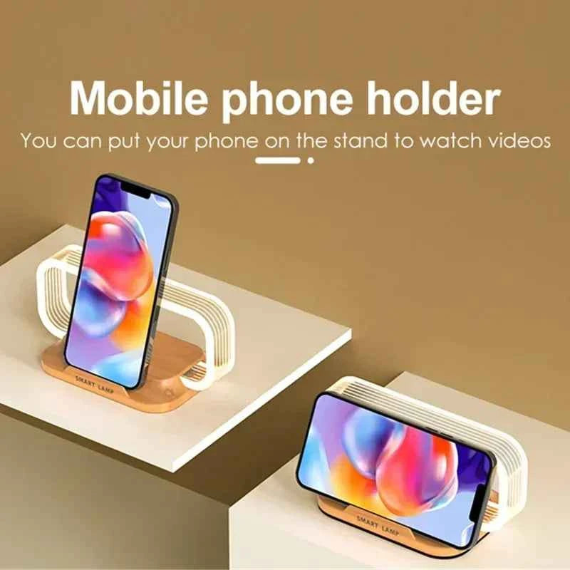 Veilleuse chargeur sans fil Table lampe de bureau dock de charge rapide pour iPhone Samsung Xiaomi