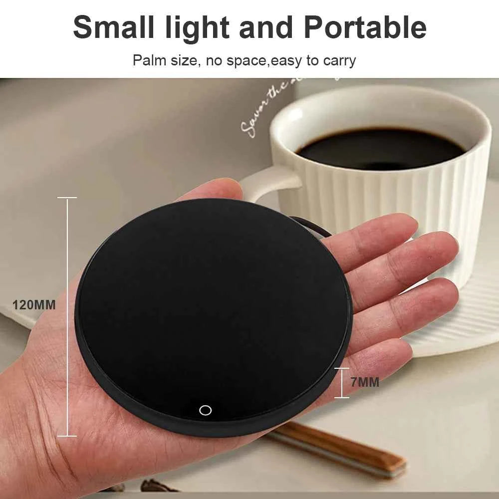Mug chauffant électrique - Réchauffeur de tasse USB pour café, thé, et eau avec plateau thermostatique intelligent pour bureau et maison
