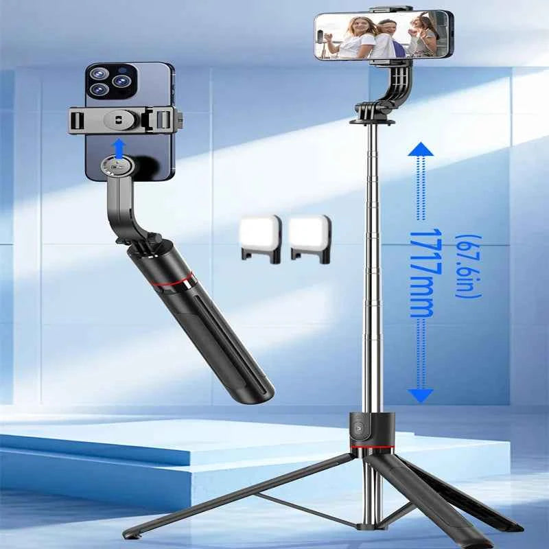 Bâton de selfie extensible avec trépied portable, télécommande Bluetooth pour iOS et Android