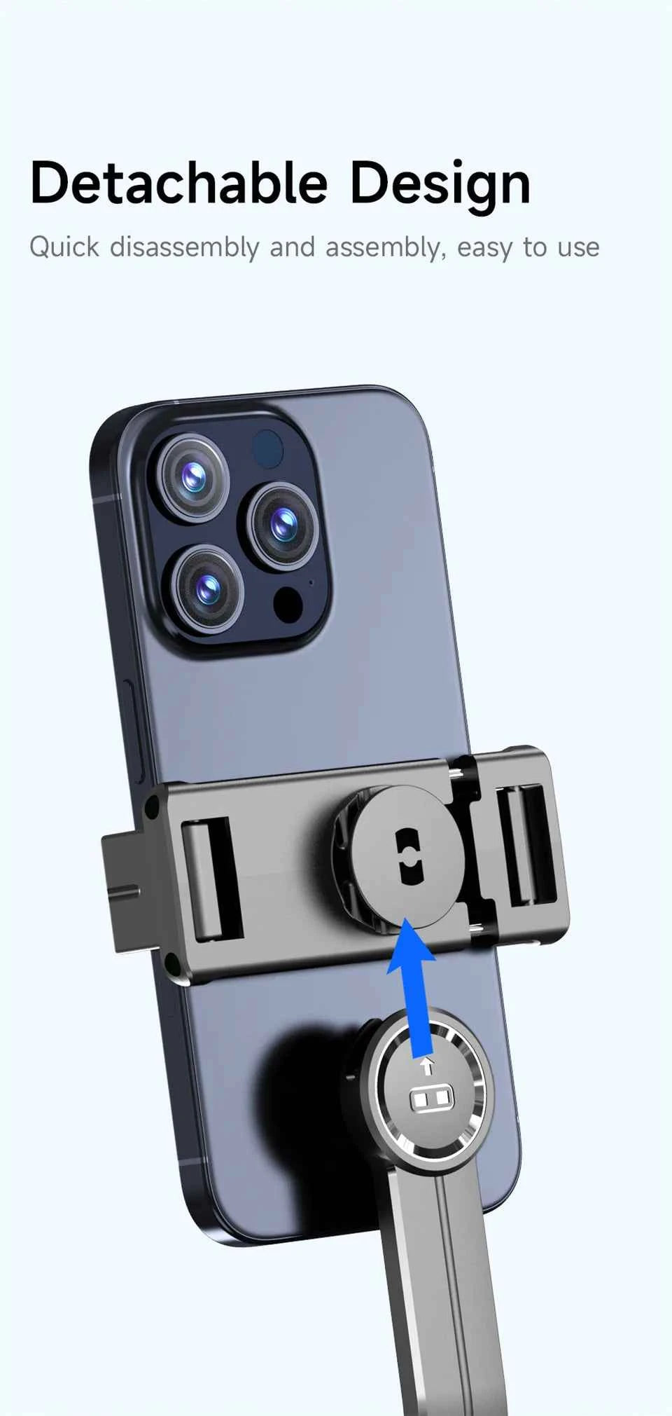 Bâton de selfie extensible avec trépied portable, télécommande Bluetooth pour iOS et Android