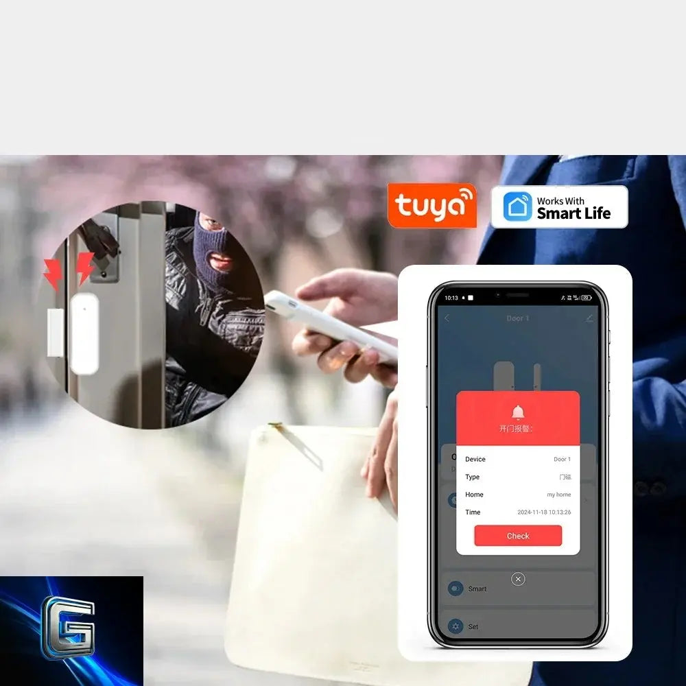 Tuya Smart ZigBee Capteur de porte/fenêtre gadjeteck