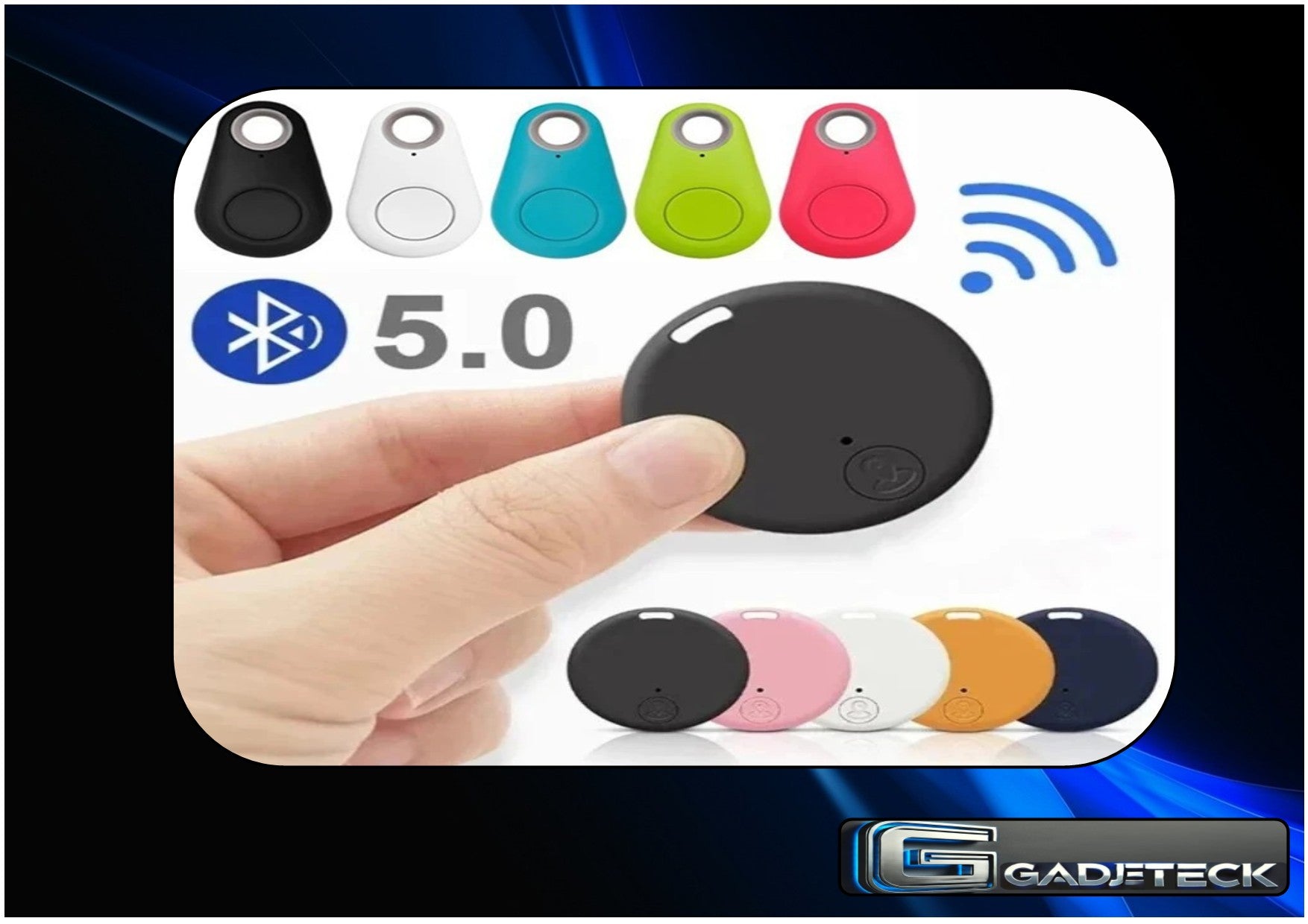 Mini localisateur GPS, alarme anti-perte, portefeuille, porte-clés, étiquette intelligente, traceur compatible Bluetooth - gadjeteck