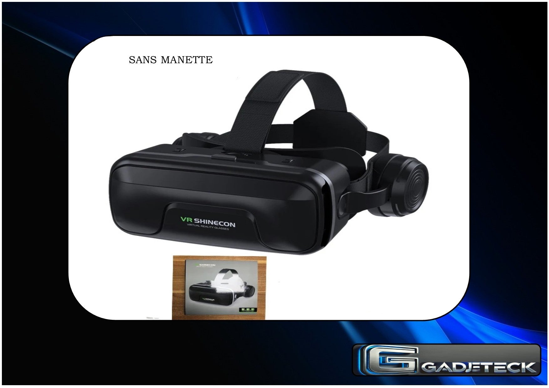 VR Lunettes 3D Casque de réalité virtuel Lunettes pour smartphone Téléphone portable intelligent avec contrôleur - gadjeteck