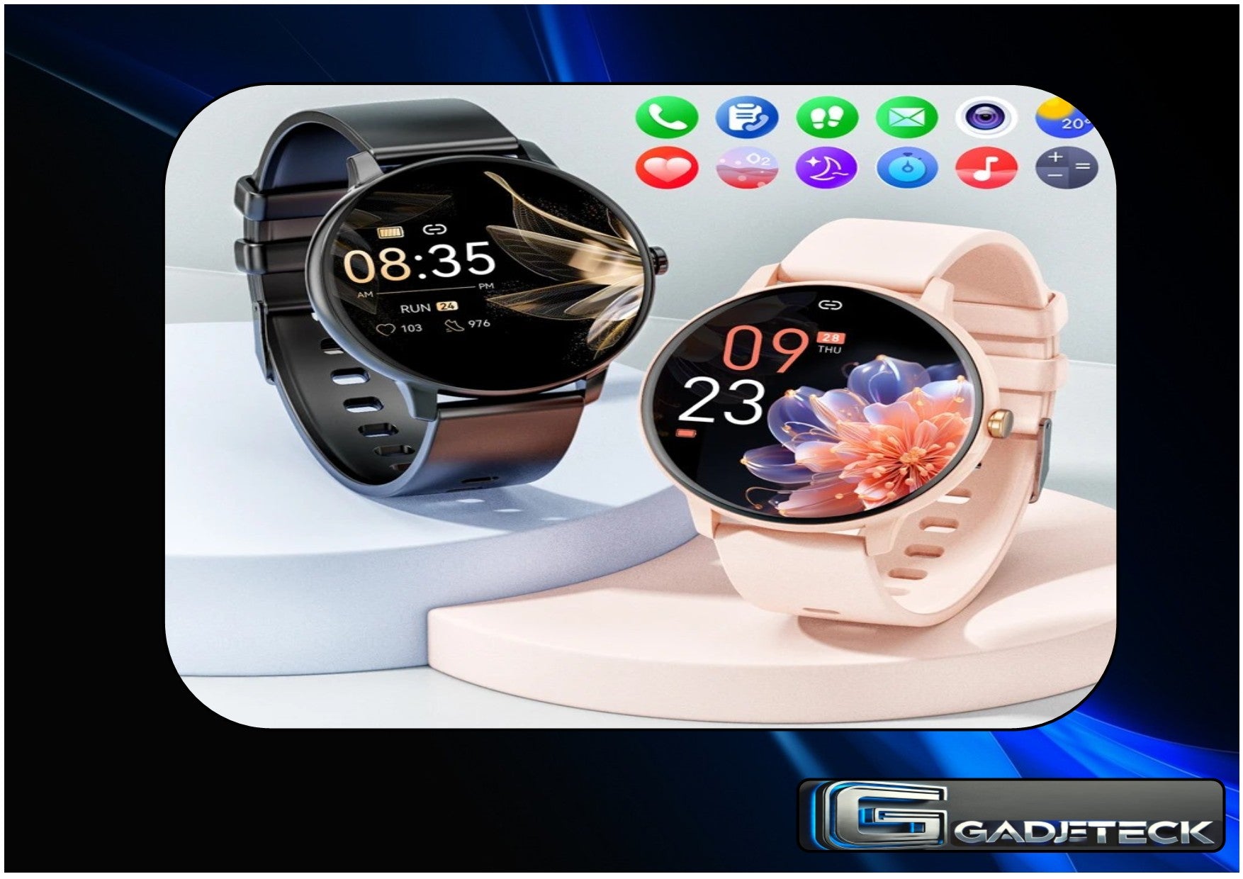 Montre connectée Karchilor pour femmes - gadjeteck
