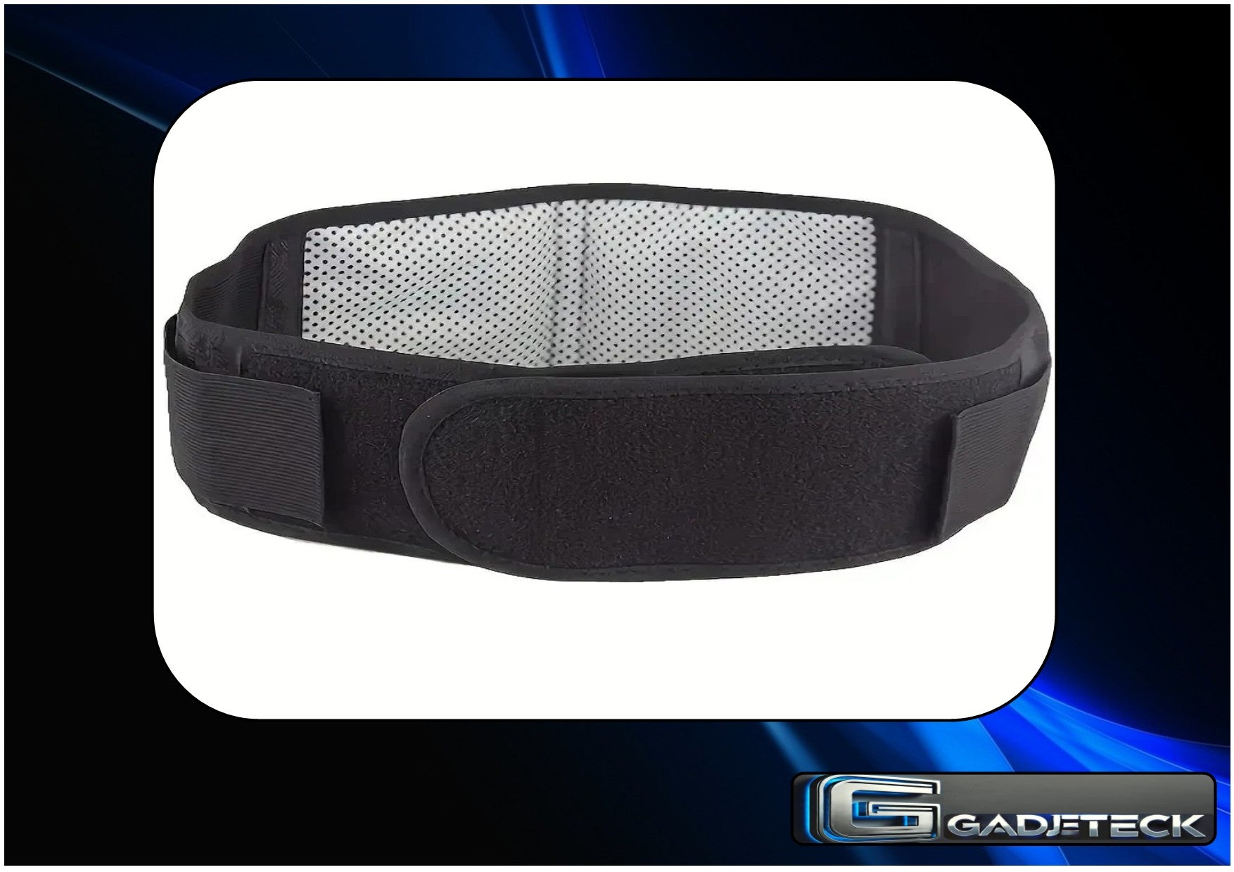 Ceinture de soutien du dos et de la taille de thérapie magnétique auto-chauffante réglable - gadjeteck