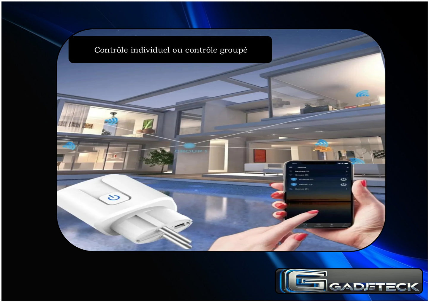 Voice-controlled smart plug