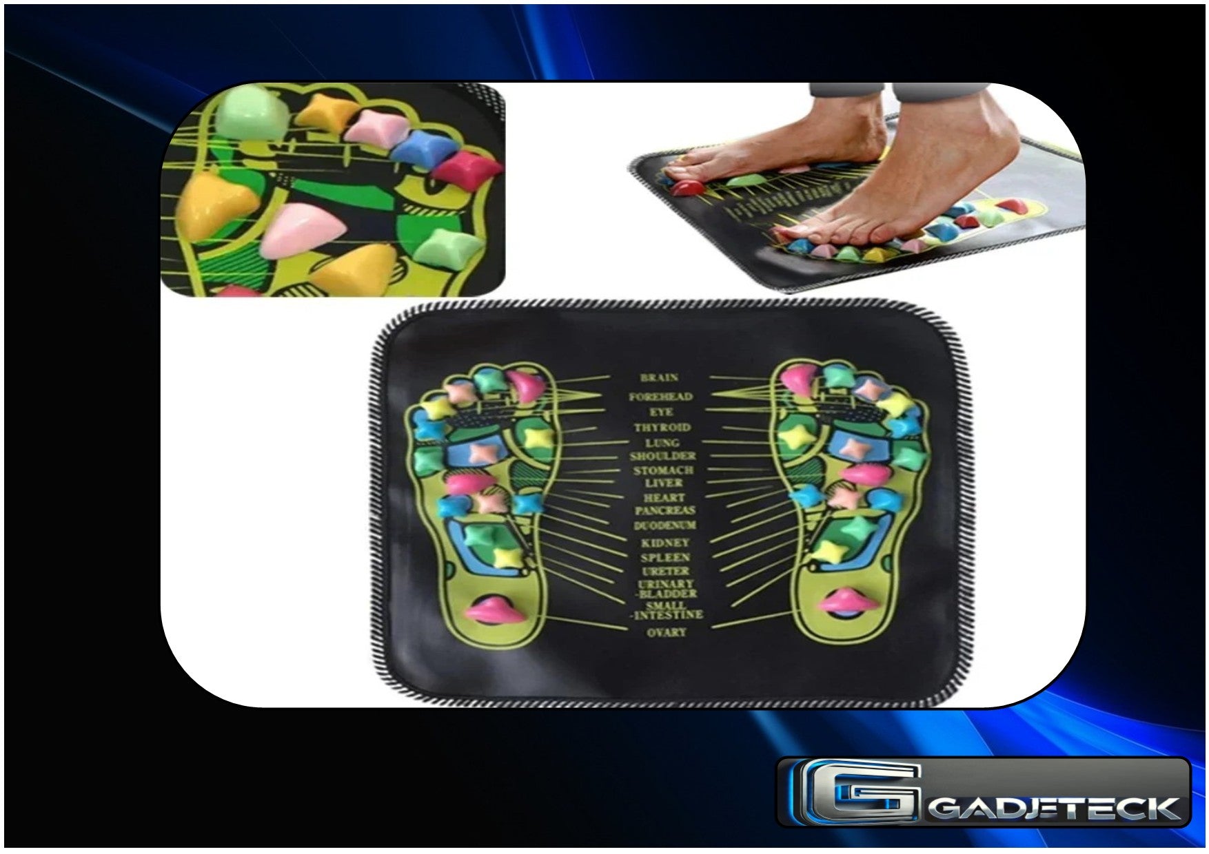 Tapis de massage des pieds Acupression - gadjeteck