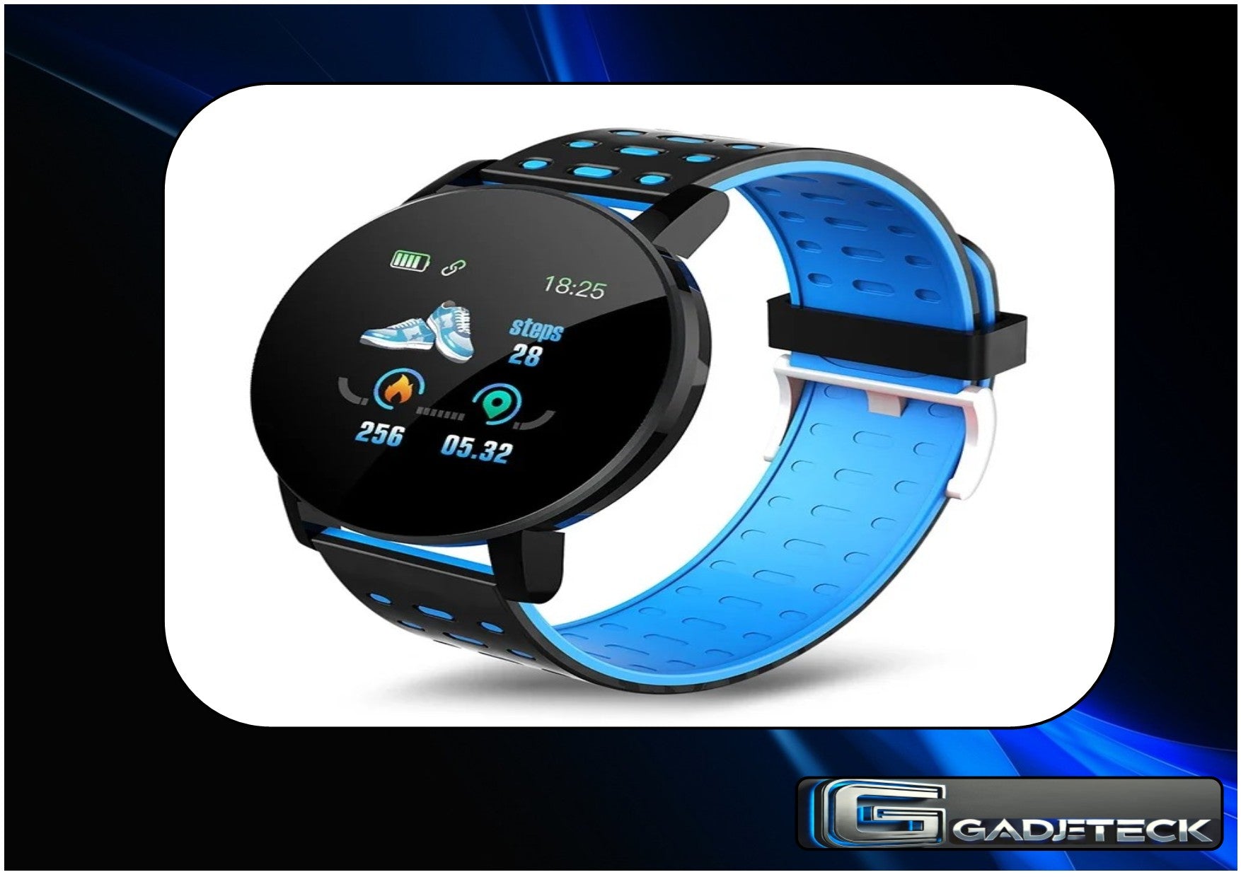 Montre intelligente Hommes Femmes Fréquence Cardiaque Surveillance de la pression artérielle Bluetooth - gadjeteck