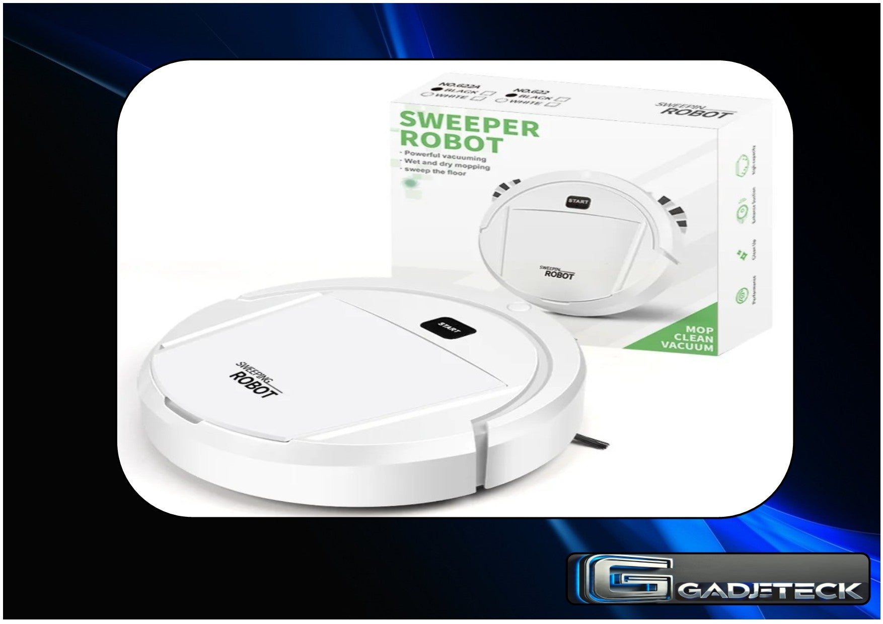 Nouveau robot aspirateur automatique balayage intelligent machine de nettoyage humide à sec - gadjeteck
