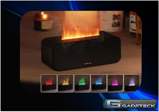 Humidificateur d’arôme d’air Diffuseur d’huiles essentielles mini flamme LED - gadjeteck