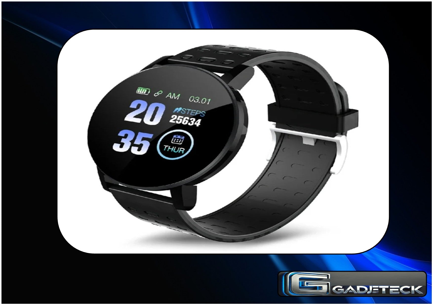 Montre intelligente Hommes Femmes Fréquence Cardiaque Surveillance de la pression artérielle Bluetooth - gadjeteck