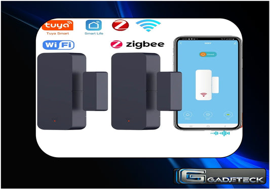 Connected magnetic door and window sensor