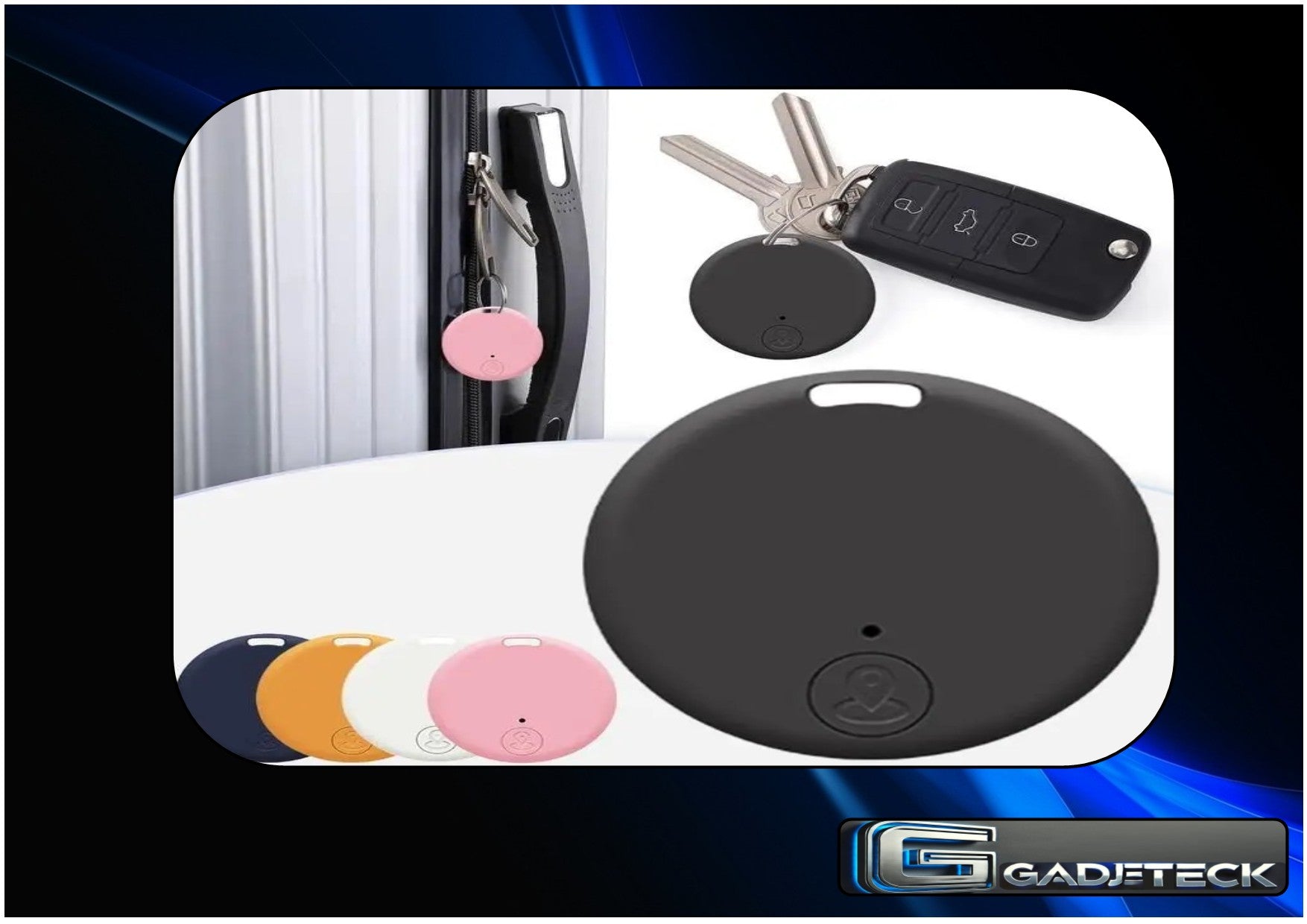 Mini localisateur GPS, alarme anti-perte, portefeuille, porte-clés, étiquette intelligente, traceur compatible Bluetooth - gadjeteck