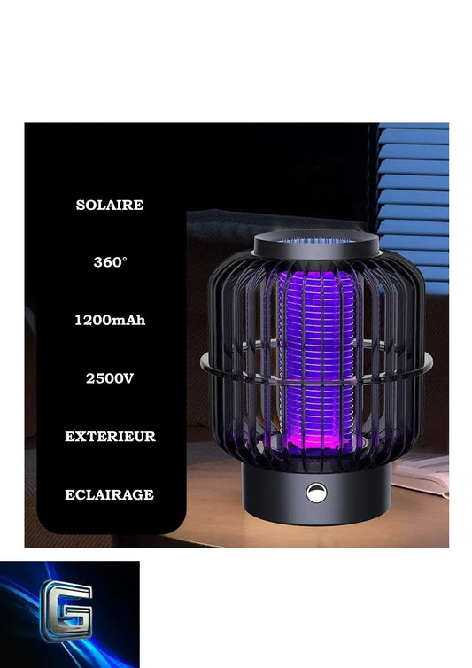 Anti moustique solaire 1200 mAh gadjeteck