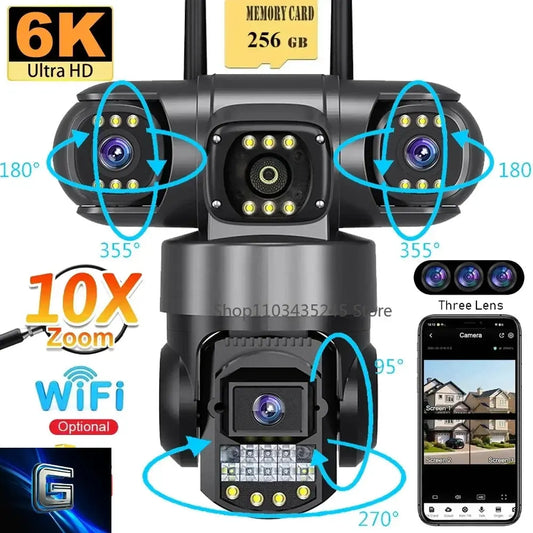 Camera de surveillance 360°, WIFI, 4G gadjeteck