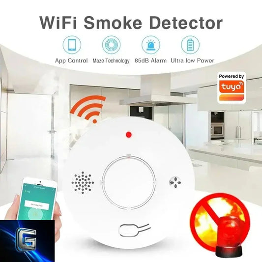 Détecteur de fumée Tuya WiFi Zigbee gadjeteck