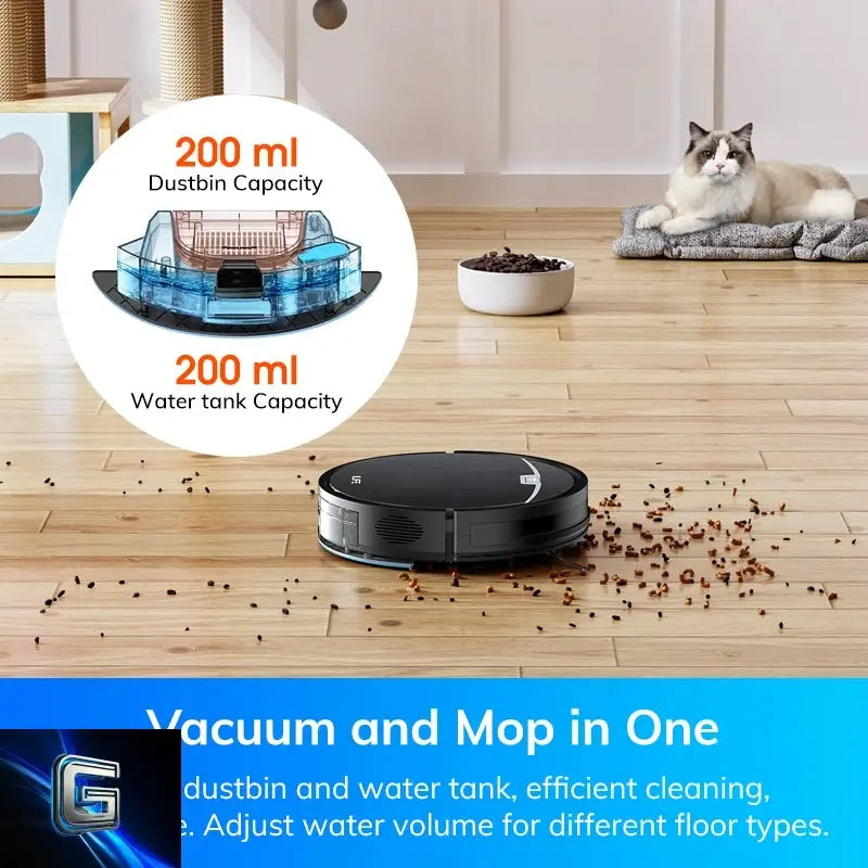 ILIFE V9 Pro Robot aspirateur et serpillère, aspirateur robot à vidage automatique gadjeteck