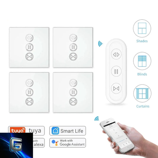 Interrupteur de rideau, volet roulant connectée Tuya Smart Life gadjeteck