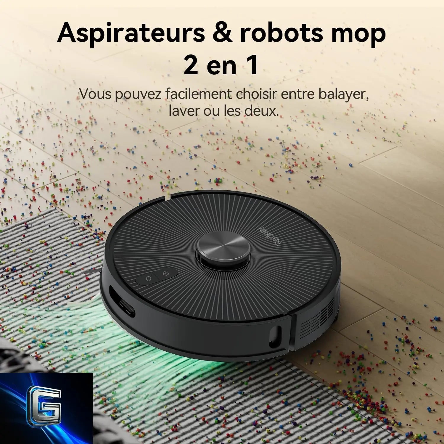 Redkey R10 Aspirateur Robot avec Station de Vidange gadjeteck