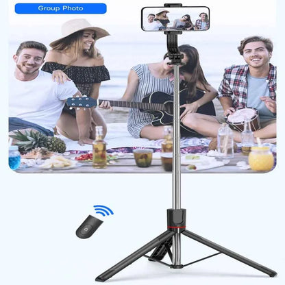 Bâton de selfie extensible avec trépied portable, télécommande Bluetooth pour iOS et Android