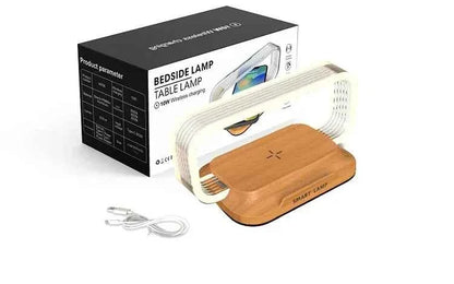 Veilleuse chargeur sans fil Table lampe de bureau dock de charge rapide pour iPhone Samsung Xiaomi