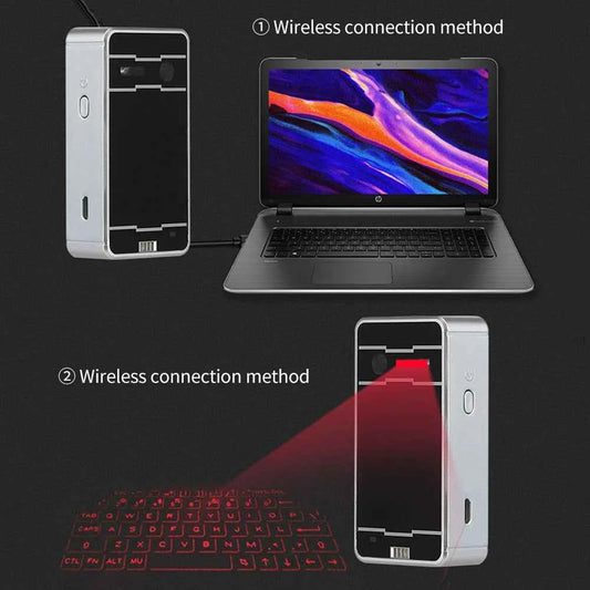 Portable Bluetooth Virtual Laser Keyboard Wireless Projector Keyboard With Mouse function For iphone Tablet Computer Phone