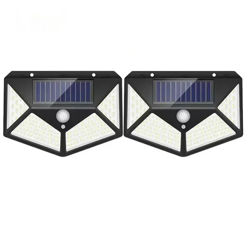 Lampe solaire murale 100 LEDS détection de mouvement gadjeteck
