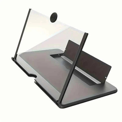 Amplificateur d'écran 3D pour téléphone avec pied flexible, lentille HD anti-lumière bleue sans batterie