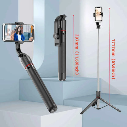 Bâton de selfie extensible avec trépied portable, télécommande Bluetooth pour iOS et Android