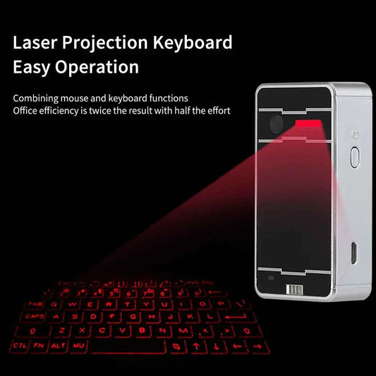 Portable Bluetooth Virtual Laser Keyboard Wireless Projector Keyboard With Mouse function For iphone Tablet Computer Phone
