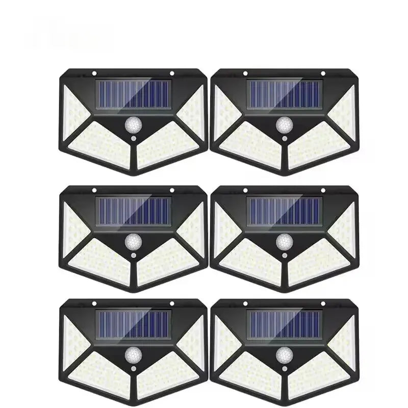 Lampe solaire murale 100 LEDS détection de mouvement gadjeteck