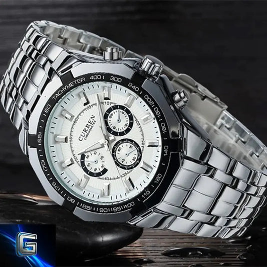Waterproof 30M Quartz Watch For Men CURREN Fashion Stainless Steel Wristwatch 8084 Casual Sport Watch Male Clock Montre Homme gadjeteck