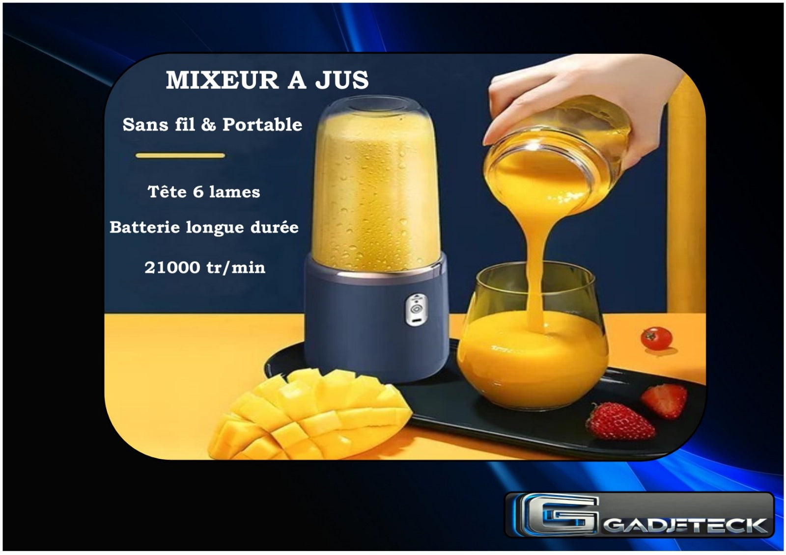 Mixeur à jus portable - gadjeteck