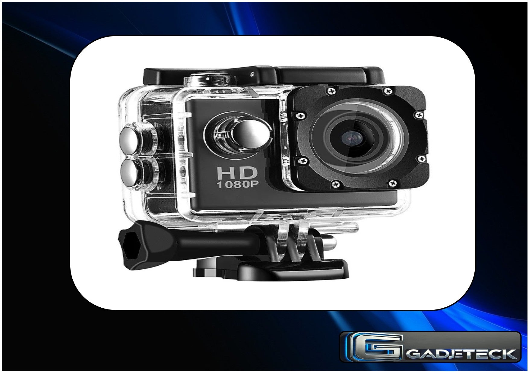 Caméra d’action 4K Ultra HD 3MP 900mAh Boîtier étanche sous-marin Casque de sport en plein air Caméras d’enregistrement vidéo avec écran HD 2.0 - gadjeteck